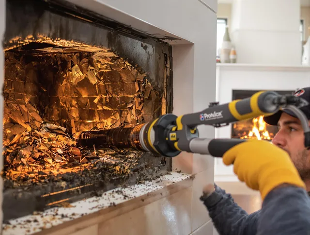 Professional chimney cleaning by Winchester Chimney Sweep in Winchester, CT