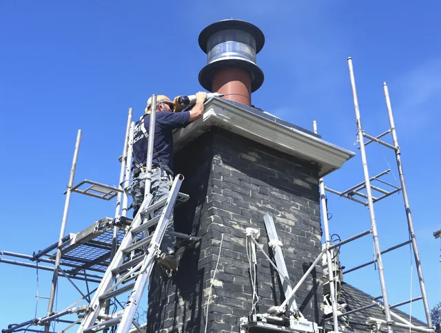 Sturdy chimney crown finished by Winchester Chimney Sweep in Winchester, CT