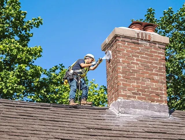 Winchester Chimney Sweep performing an inspection with advanced tools in Winchester, CT