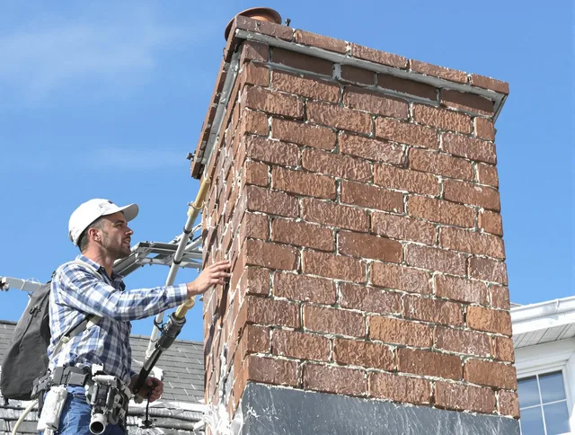 Brickwork for a chimney rebuild by Winchester Chimney Sweep in Winchester, CT