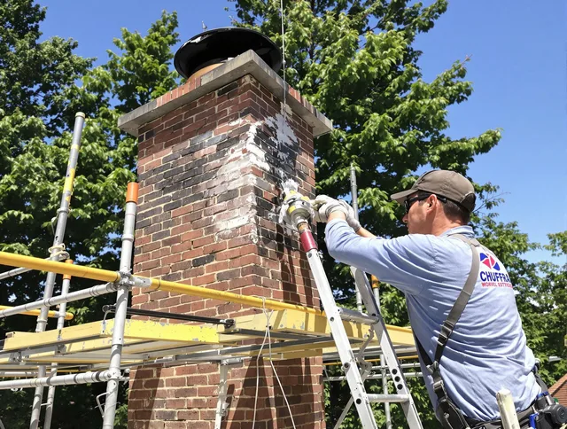 Structural chimney repair by Winchester Chimney Sweep in Winchester, CT