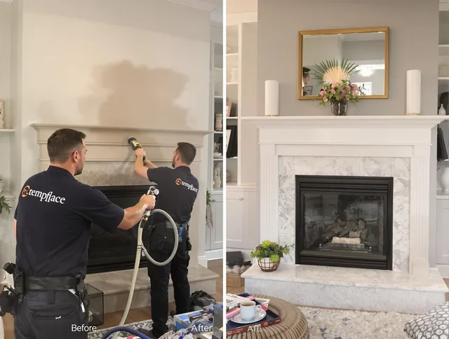 Professional soot removal by Winchester Chimney Sweep team in Winchester, CT